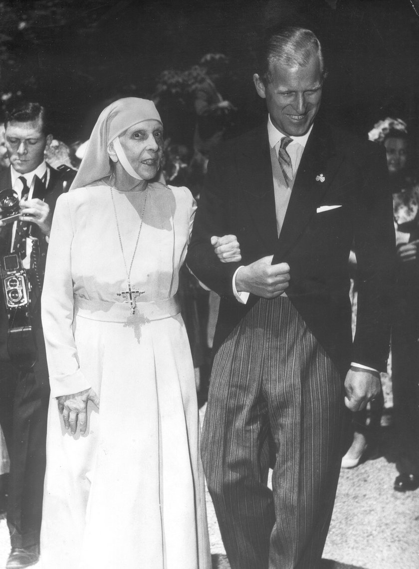 Księżna Alicja Battenberg z synem księciem Filipem