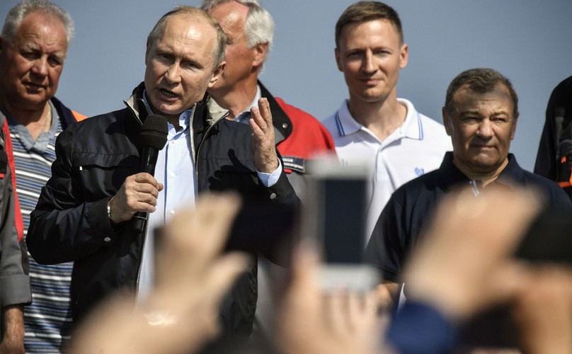 Rosja uruchomiła most na zaanektowany Krym