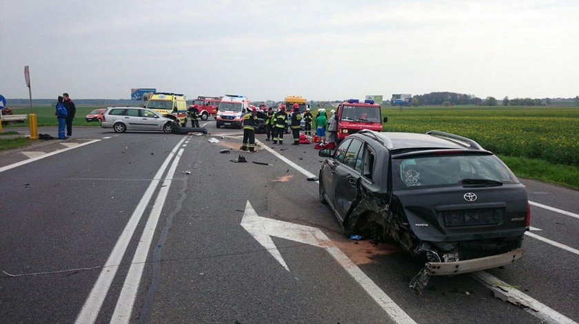 Wypadek na opolskim grzybku. Cztery osoby zostały ranne 