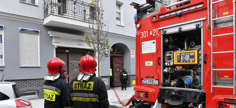 Pożar w kamienicy w centrum Szczecina. Zginęły trzy osoby