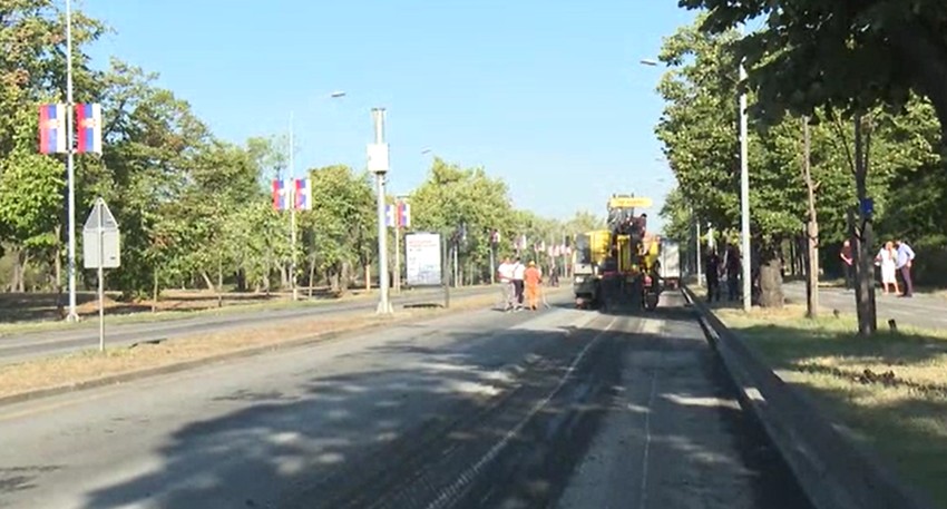 Radovi na Bulevaru Nikole Tesle