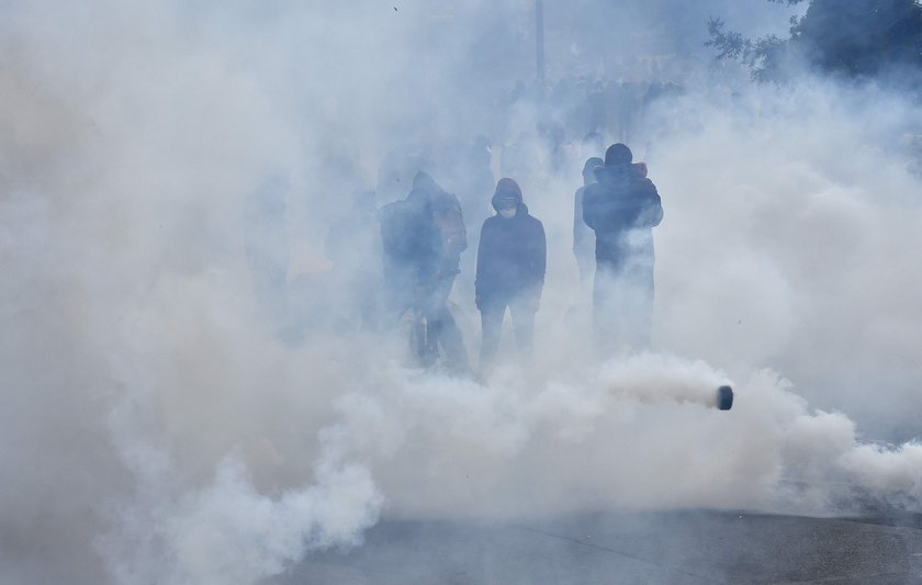 Nantes. Policja użyła gazów łzawiących
