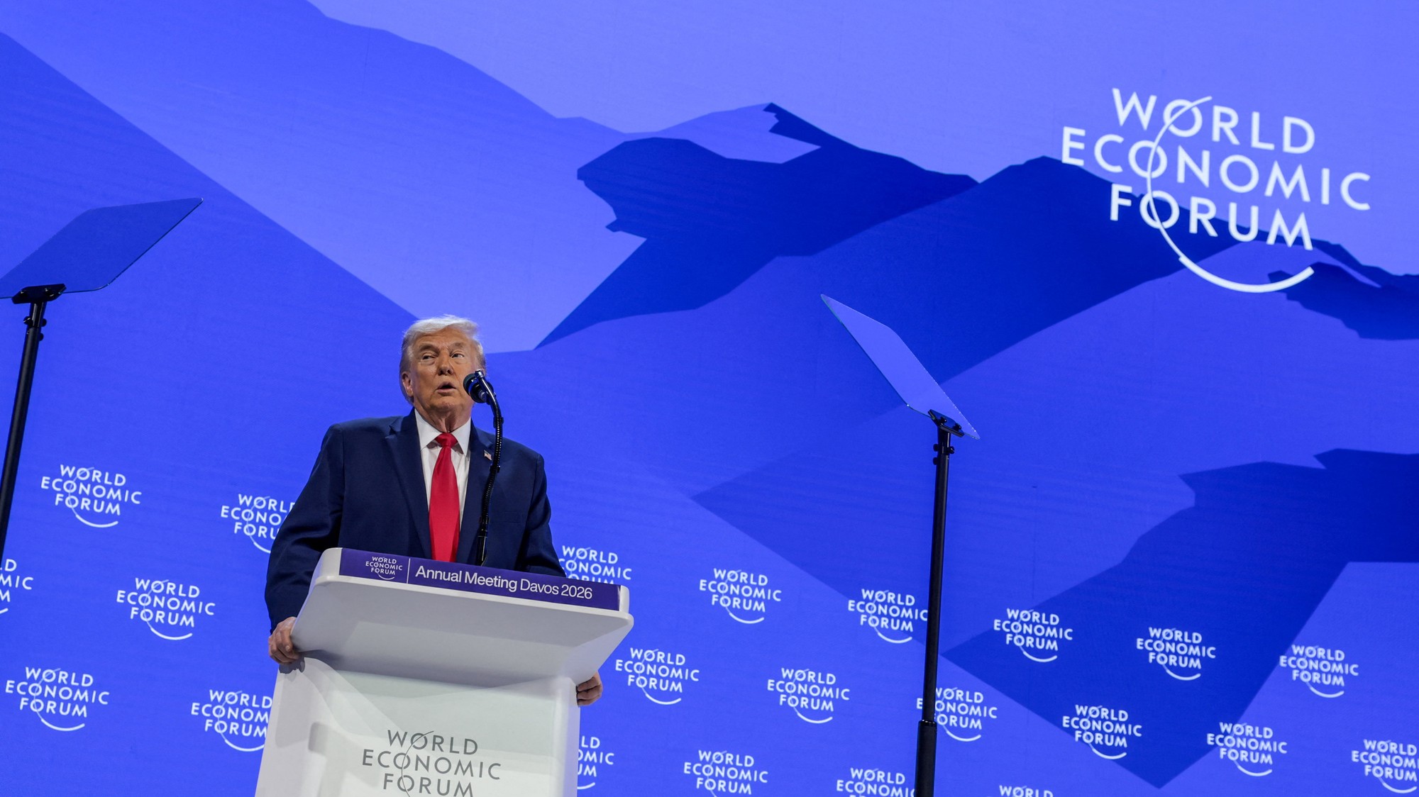 Americký prezident Donald Trump na Svetovom ekonomickom fóre v Davose.