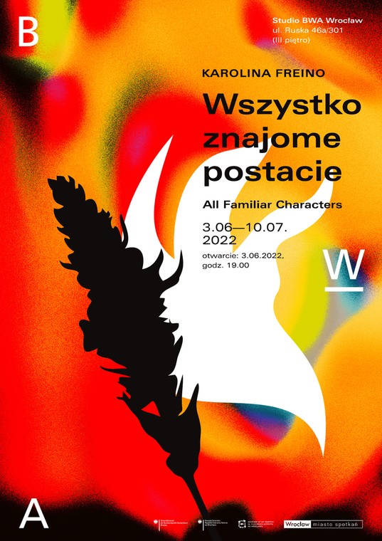 Karolina Freino, "Wszystko znajome postacie" (plakat)