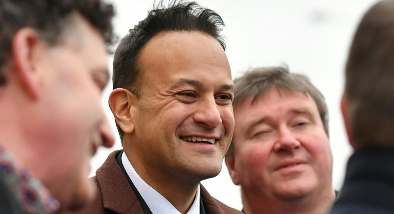 Prime Minister Leo Varadkar (C) focused his campaign on Brexit but voters seemed more concerned with healthcare and housing