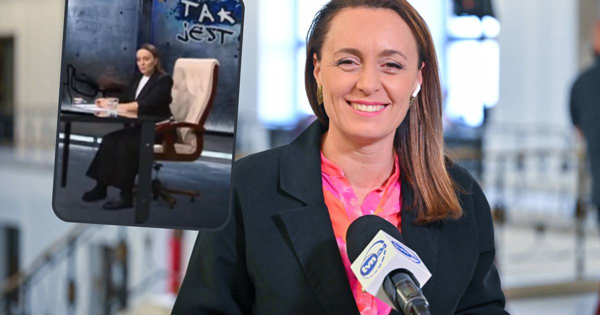 Niecodzienny widok. Dziennikarka TVN24 poprowadziła program w jednym bucie