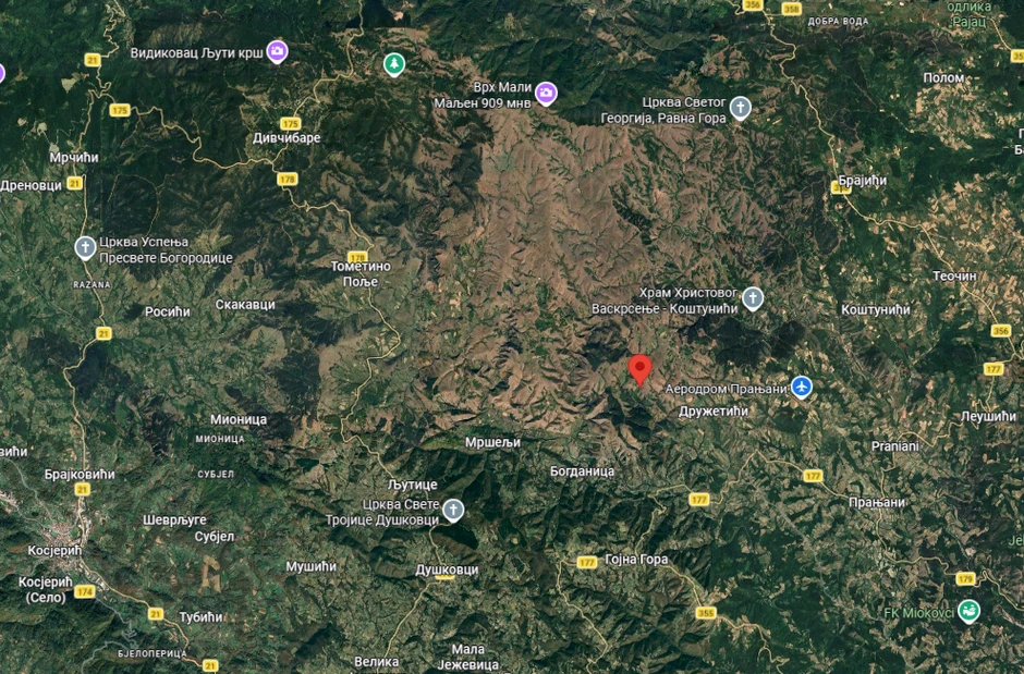 Zemljotres na Divčibarama na planini Maljen