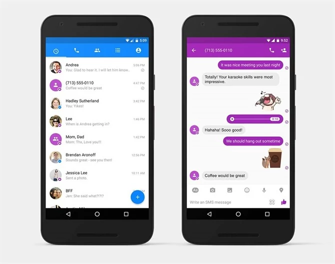 SMS-y w Facebook Messenger