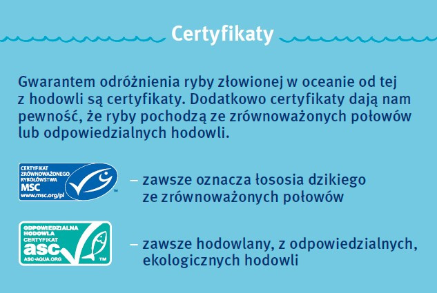 Certyfikaty łososia