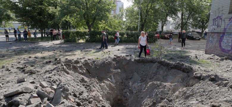 Rosyjski nocny atak na Kijów