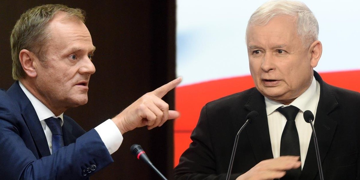 Donald Tusk i Jarosław Kaczyński