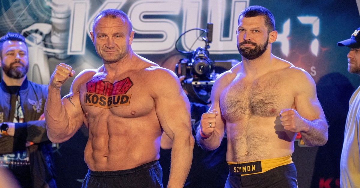 Mariusz Pudzianowski wyniesiony z klatki. Szymon Kołecki ...