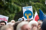 Protest przeciwko Lex TVN