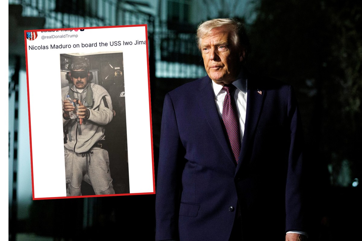 Tak wygląda pojmany Maduro. Trump publikuje zdjęcie z okrętu USA