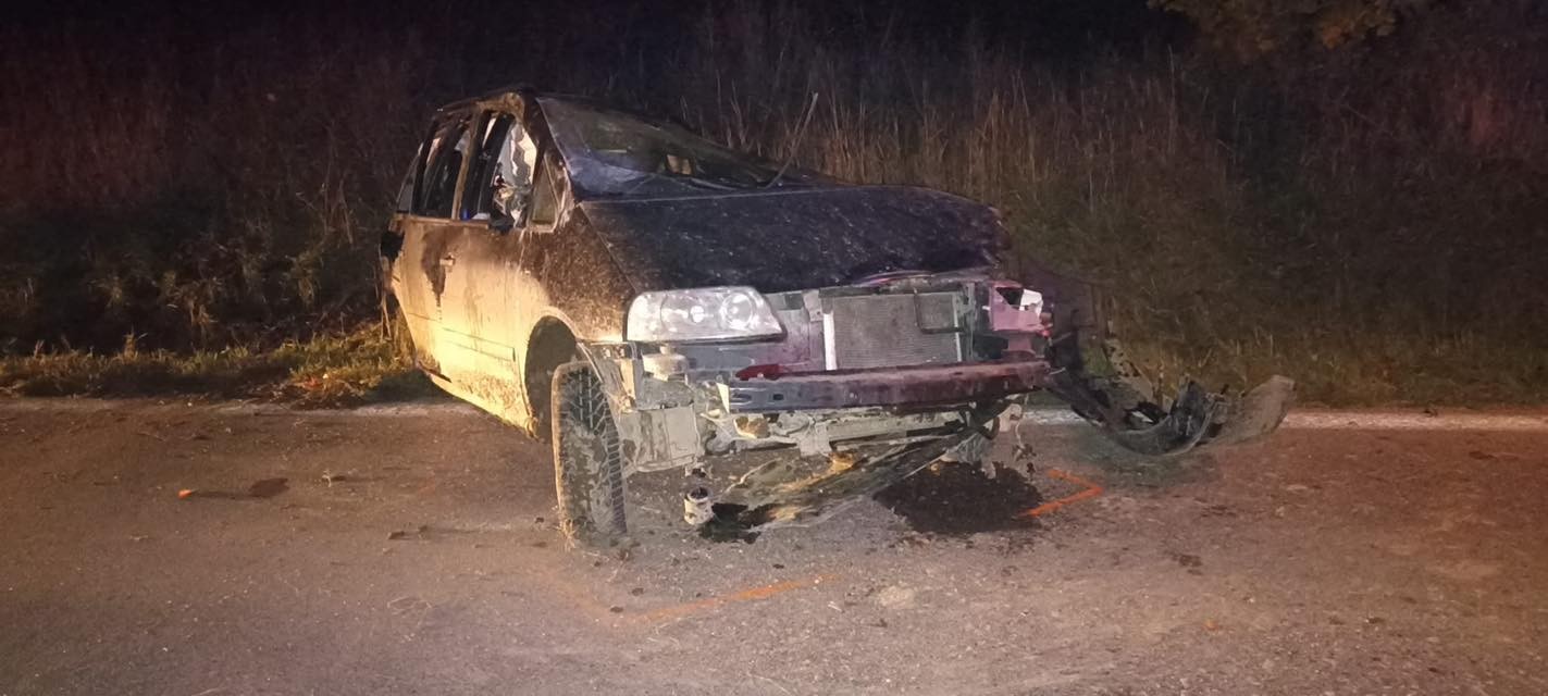 Dopravná nehoda v obci Vlková. 