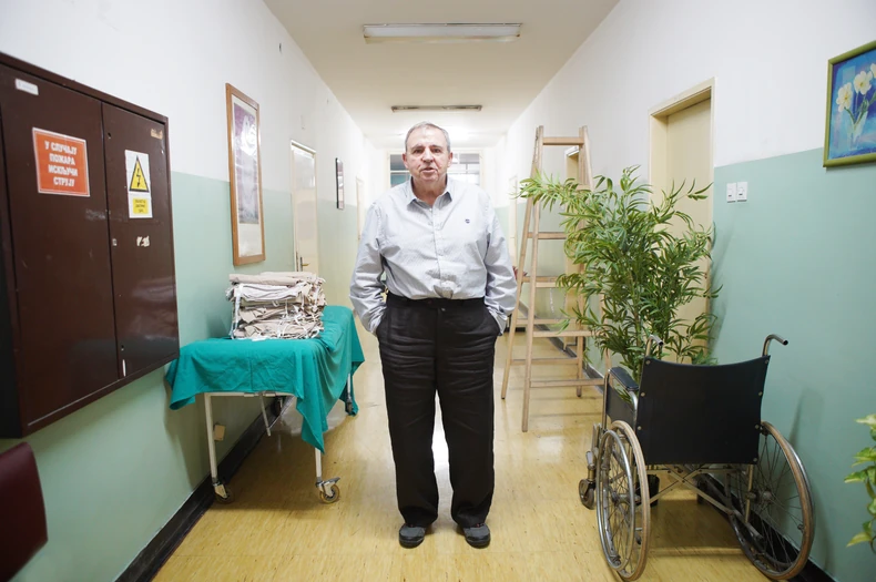 Goran marković na snimanju serije "Delirijum tremens"