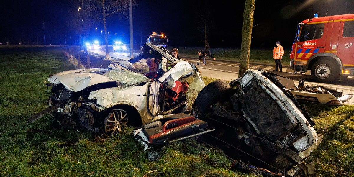Koszmarna kraksa Maserati w Belgii. Nie żyje trzech Polaków.