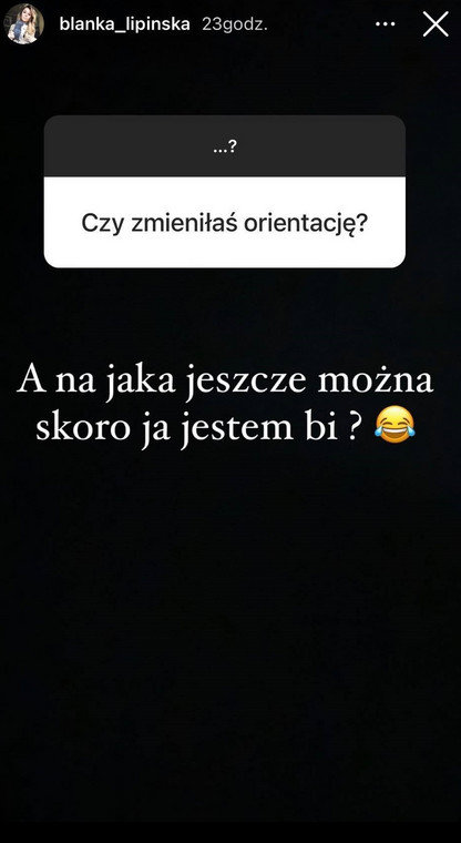 Blanka Lipińska na Instagramie