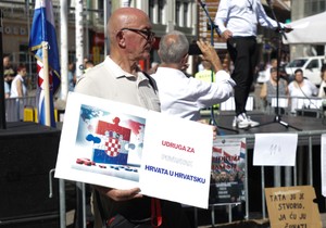 Protest protiv uvoza stranih radnika u Hrvatskoj