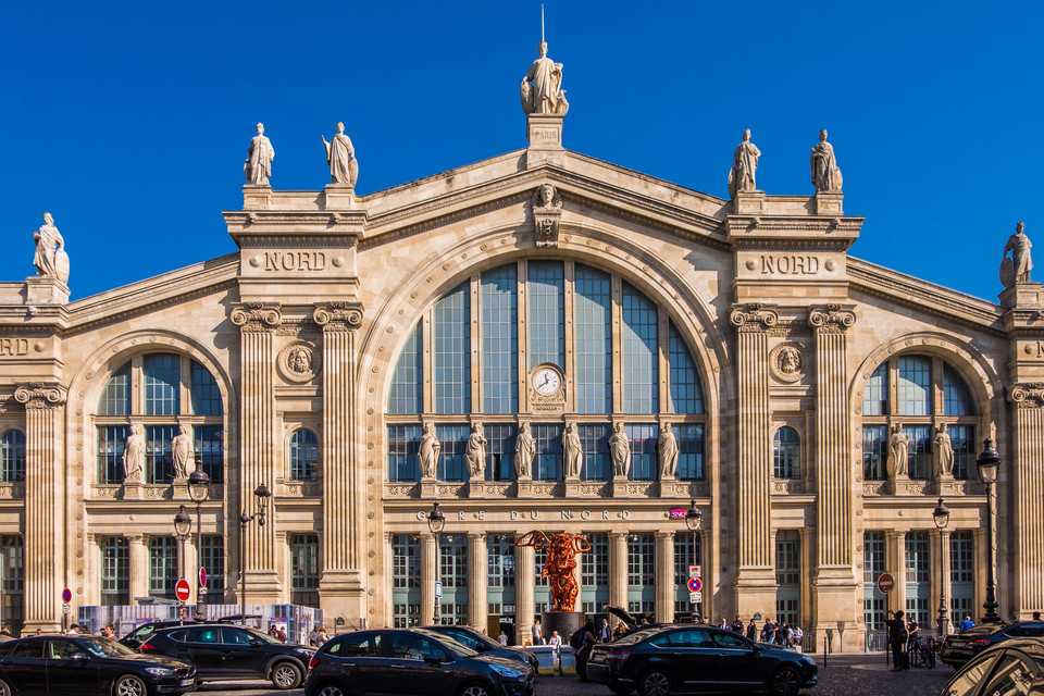 Dworzec Gare du Nord w Paryżu