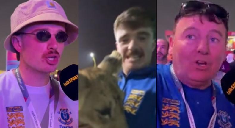 England fans looking for beer in Qatar end up chilling with lion in Sheikh’s palace