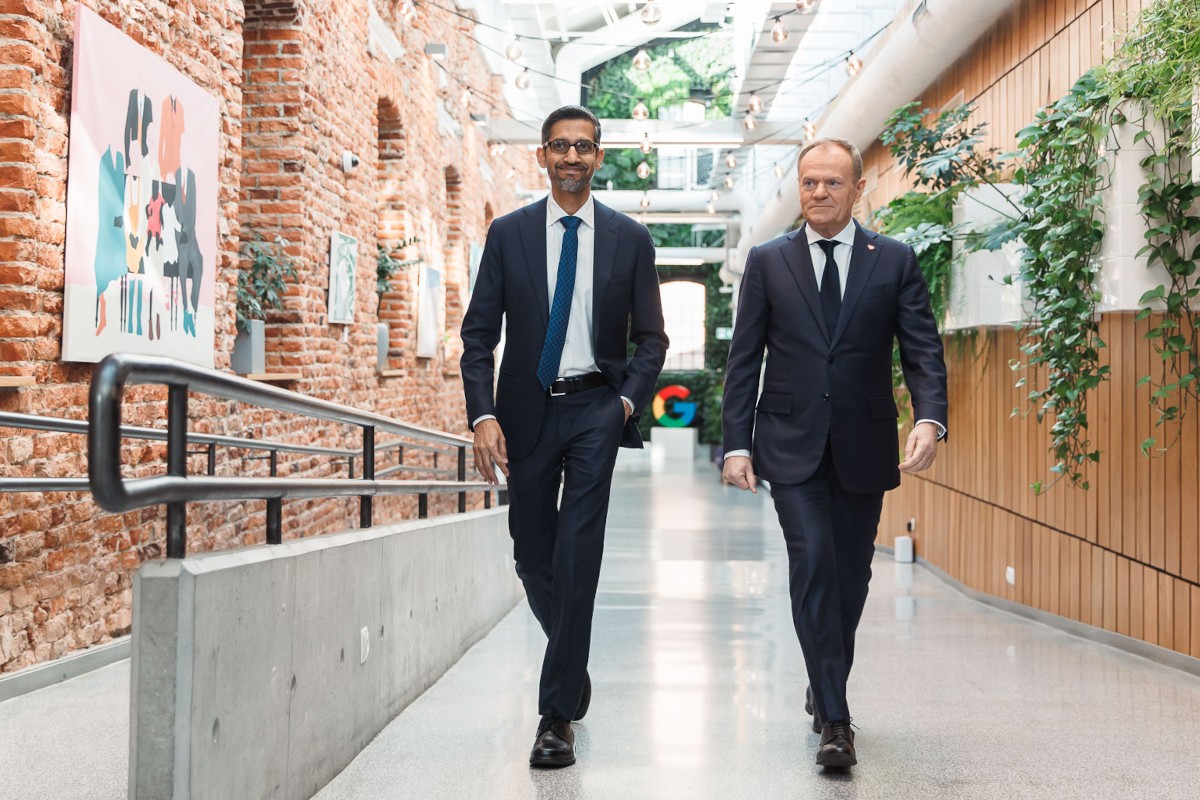 Donald Tusk i Sundar Pichai ogłosili podpisanie przez PFR i Google memorandum o współpracy