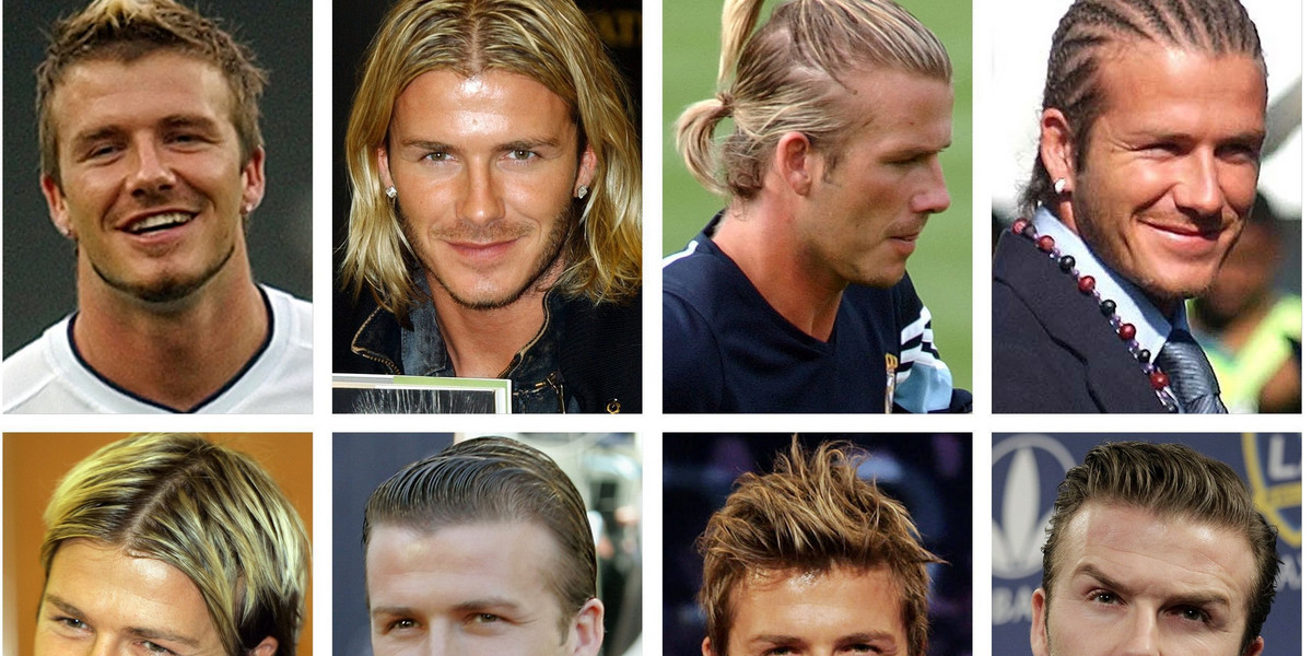 Wszystkie fryzury Beckhama