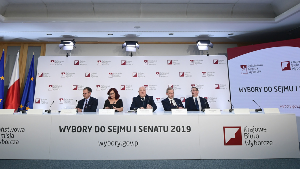 Wybory 2019. PKW opublikowała dane z 71,89 proc. komisji wyborczych