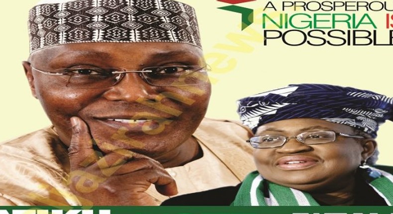 Atiku, Okonjo Iweala poster