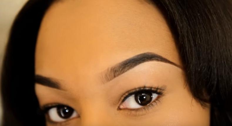 Well defined/tamed brows light up the eyes