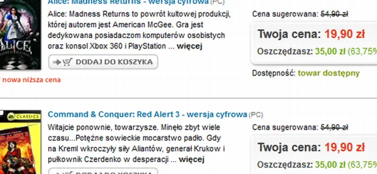 Nie tylko Muve Digital i cdp.pl - Gram.pl też ma fajne promocje na cyfrowe gry. Tym razem od "Elektroników"