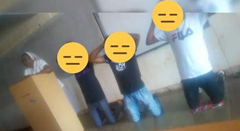 University lecturer makes students kneel down as punishment for failing to sweep classroom