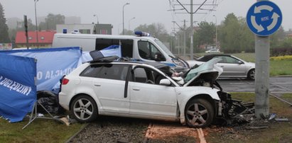 Śmiertelny wypadek w Łodzi! Na pustym rondzie...