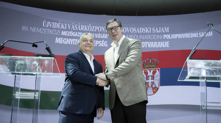 Orbán és Vucic szoros szövetségesek, gyakran szoktak egyeztetni gazdasági és geopolitikai kérdésekről /Fotó: MTI/Miniszterelnöki Sajtóiroda/Fischer Zoltán