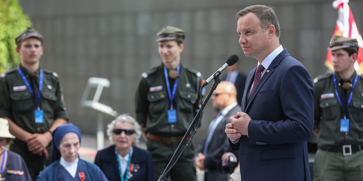 Zgrzyt na obchodach. Prezydent wysłuchał gorzkiej krytyki ze strony powstańca