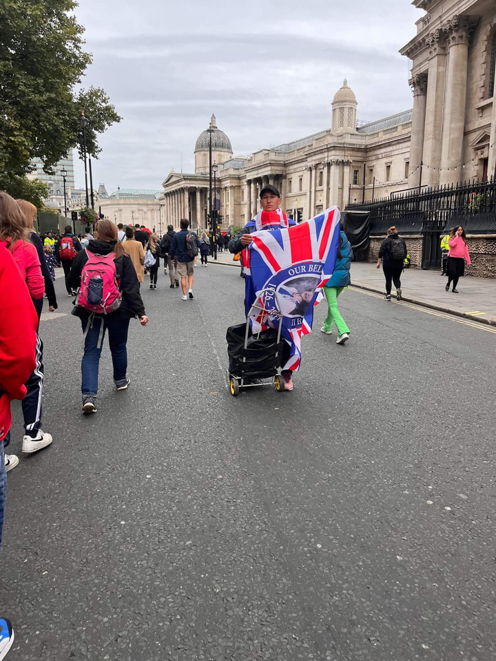 Ulice Londynu w dzień pogrzebu Elżbiety II