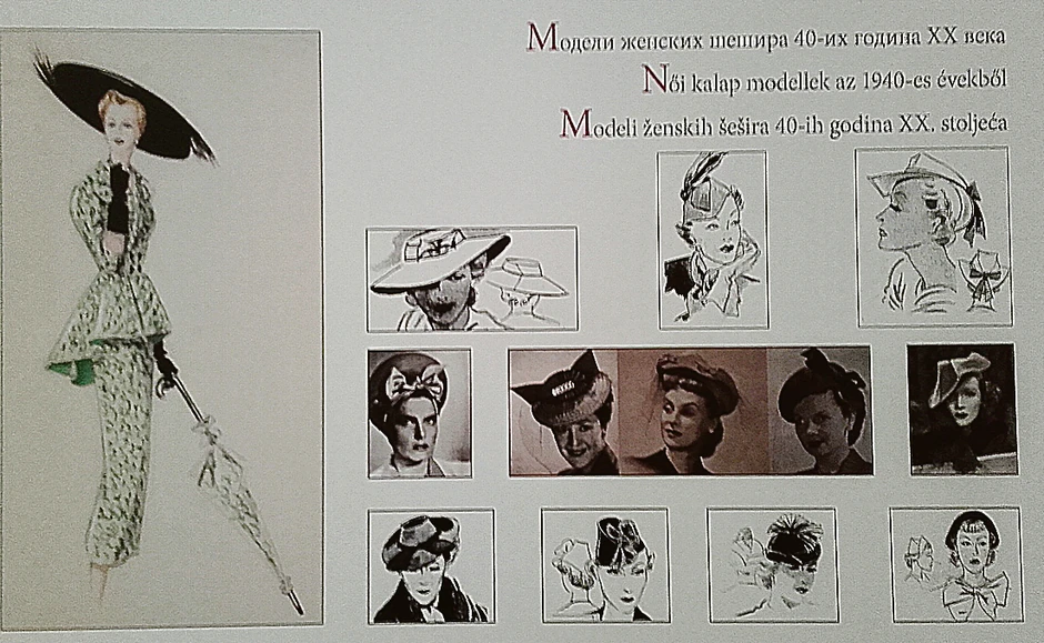 Modeli ženskih šešira 40- tih godina 20. veka