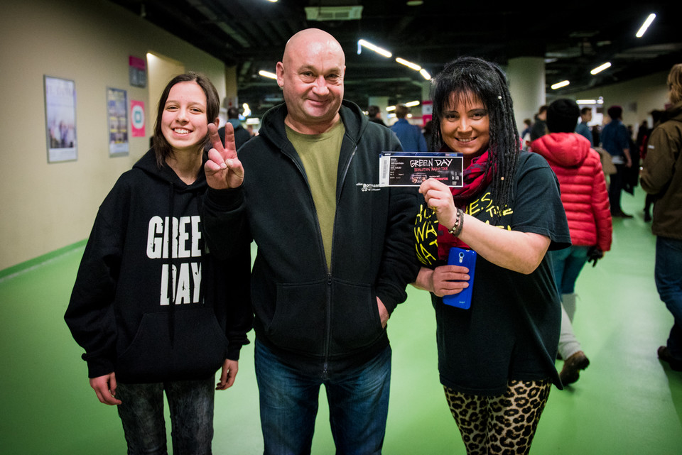 Koncert Green Day w Krakowie - zdjęcia publiczności