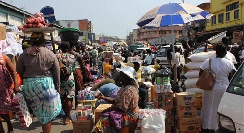 The Adabraka Market in Ghana