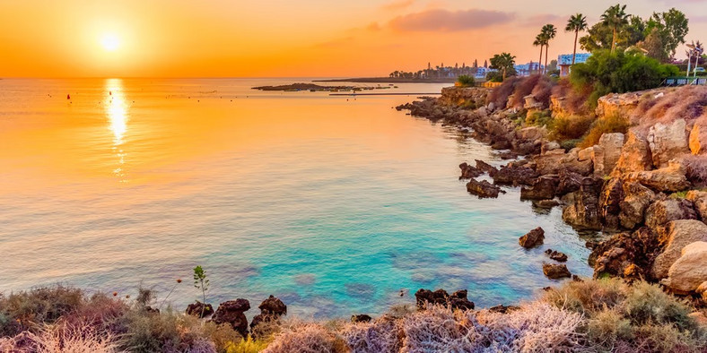 Zachód Słońca na Cyprze