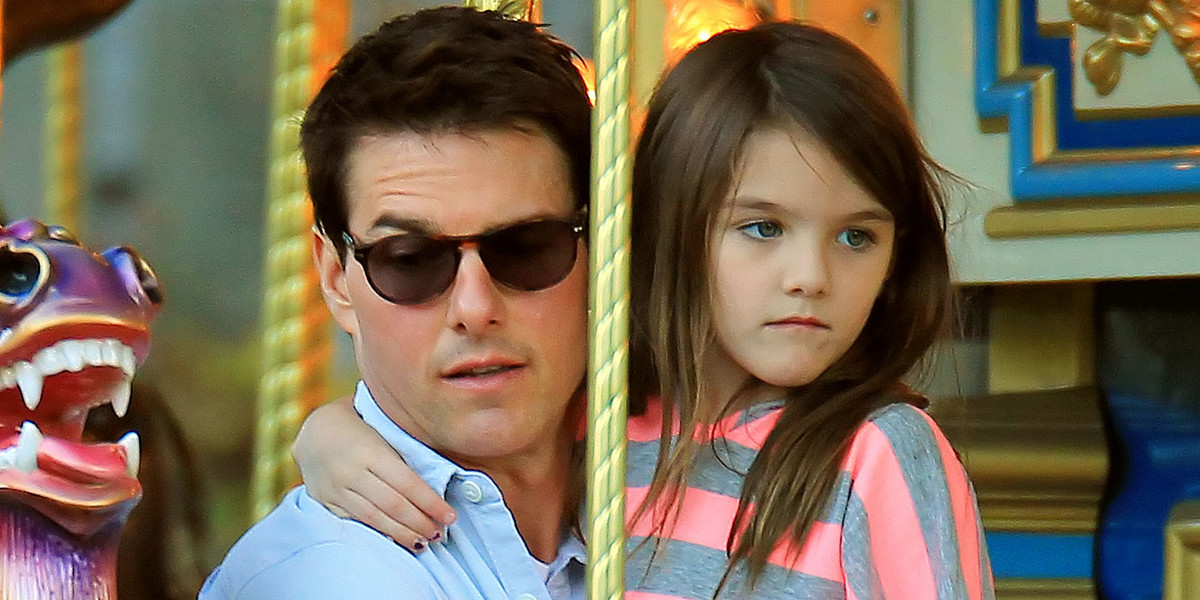 Tom Cruise z córką. 