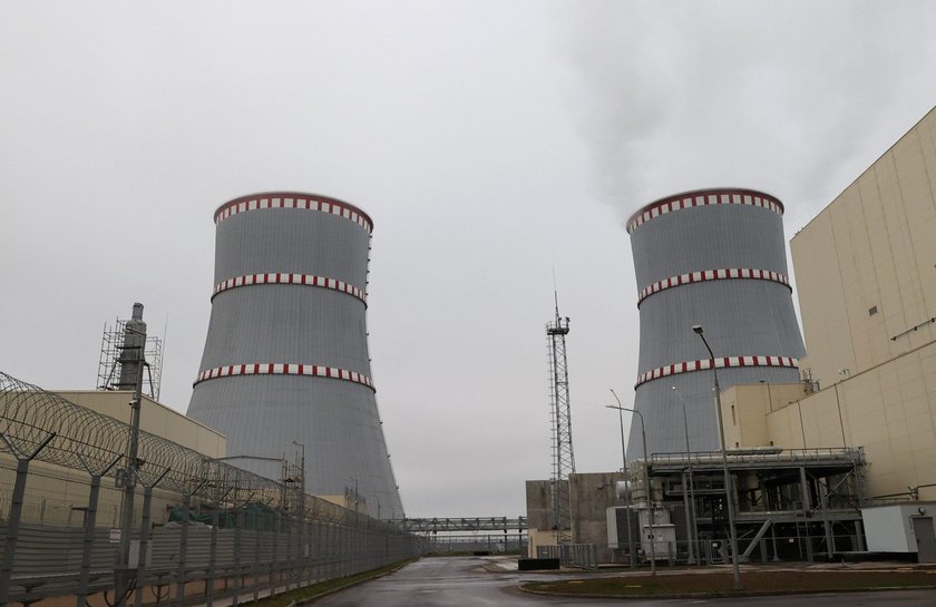 Belarusian President Lukashenko visits a nuclear power plant near Astravets