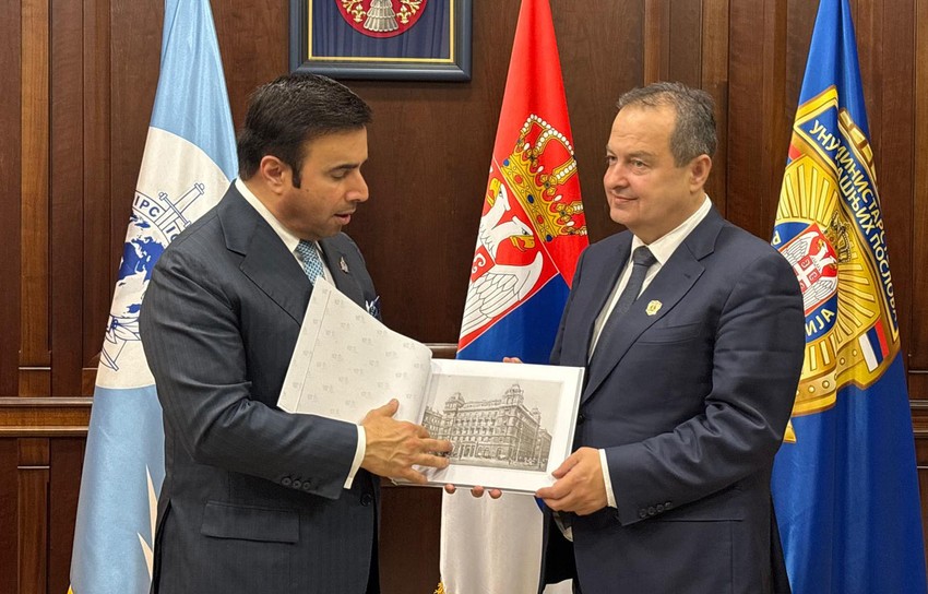 Ivica Dačić ugostio je u Beogradu predsednika Interpola Ahmeda Nasera Al Rasija