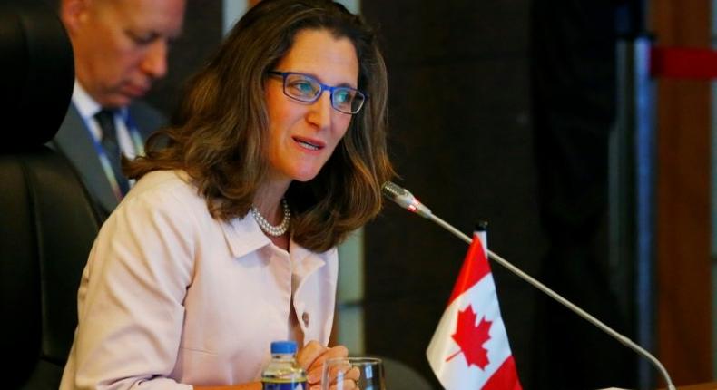 What North Korea is doing is absolutely unacceptable, and it's posing an unacceptable security threat both in the region and to the entire world, Canada's Foreign Minister Chrystia Freeland said