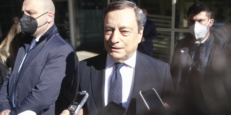 Premier Włoch Mario Draghi.