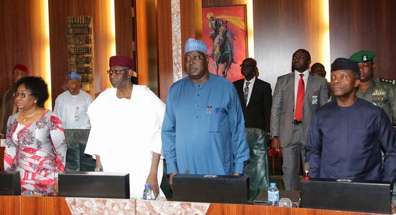 Vice President Yemi Osinbajo presides over FEC meeting