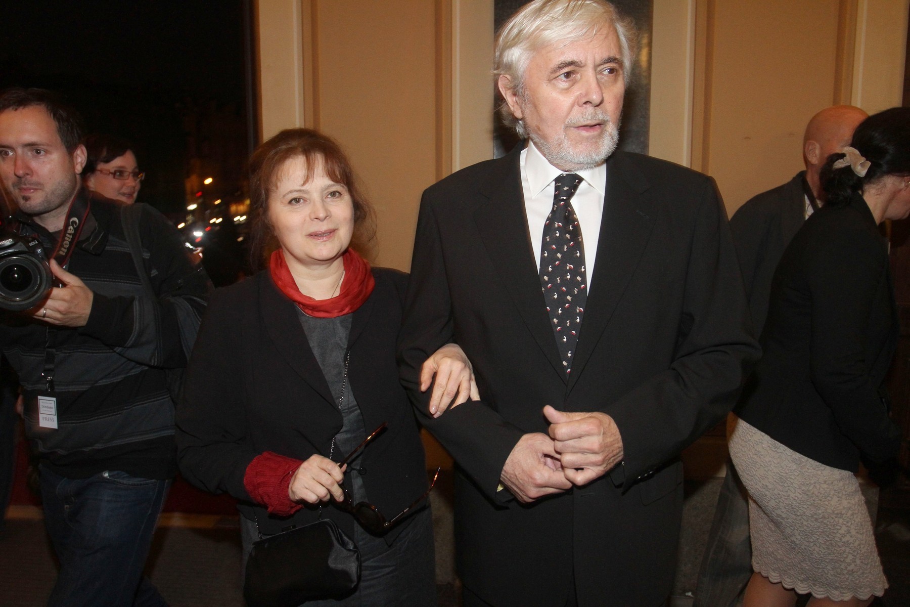 Libuše Šafránková s manželom Josefom Abrhámom.