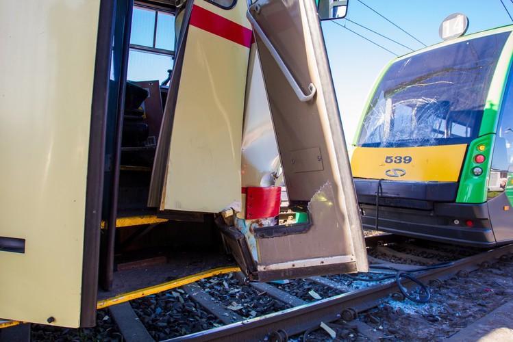 ZDERZENIE TRZECH TRAMWAJÓW W POZNANIU