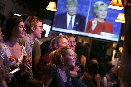 Debata Clinton-Trump pobiła rekord oglądalności. Ponad 80 mln widzów w USA