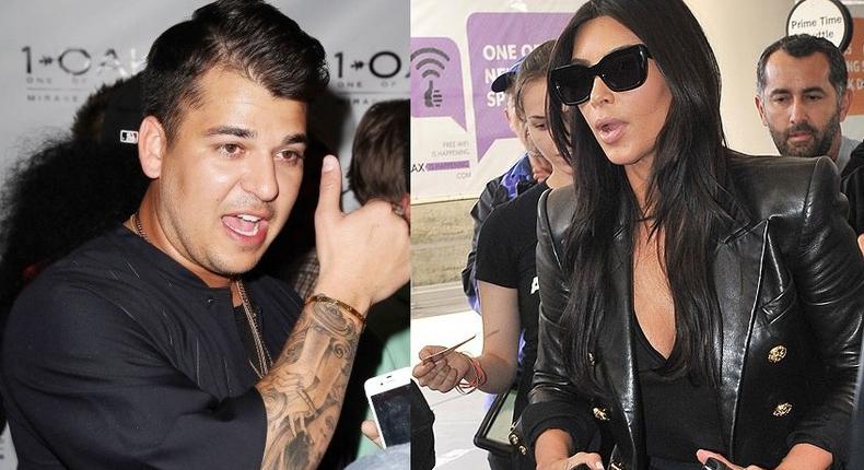 Rob Kardashian picks a fight with Kim on Instagram, calling her a 'psycho' on Instagram